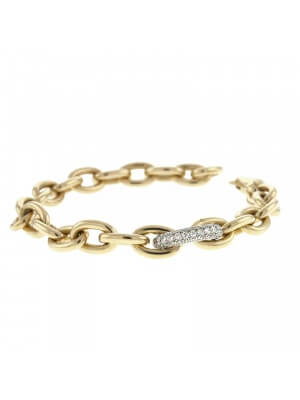 18KT Yellow Oval Link