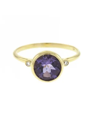 14KT Yellow Ring Amethyst