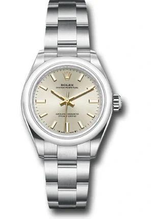 Rolex Oyster Perpetual 28Mm Silver